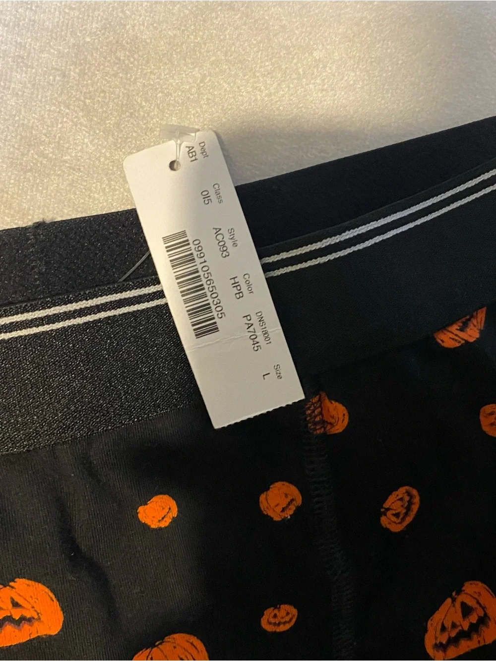 J.Crew Men's Boxer briefs Halloween Pumpkin Jack O Lantern ~ Sz Large ~ NWT 2019